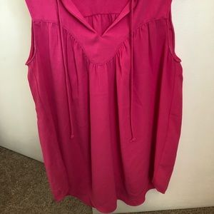 Cute pink tank top blouse